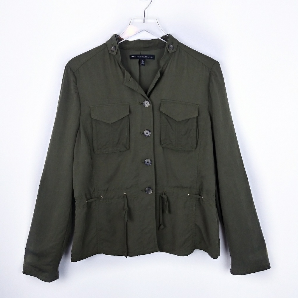 White House Black Market utility shirt like jacket